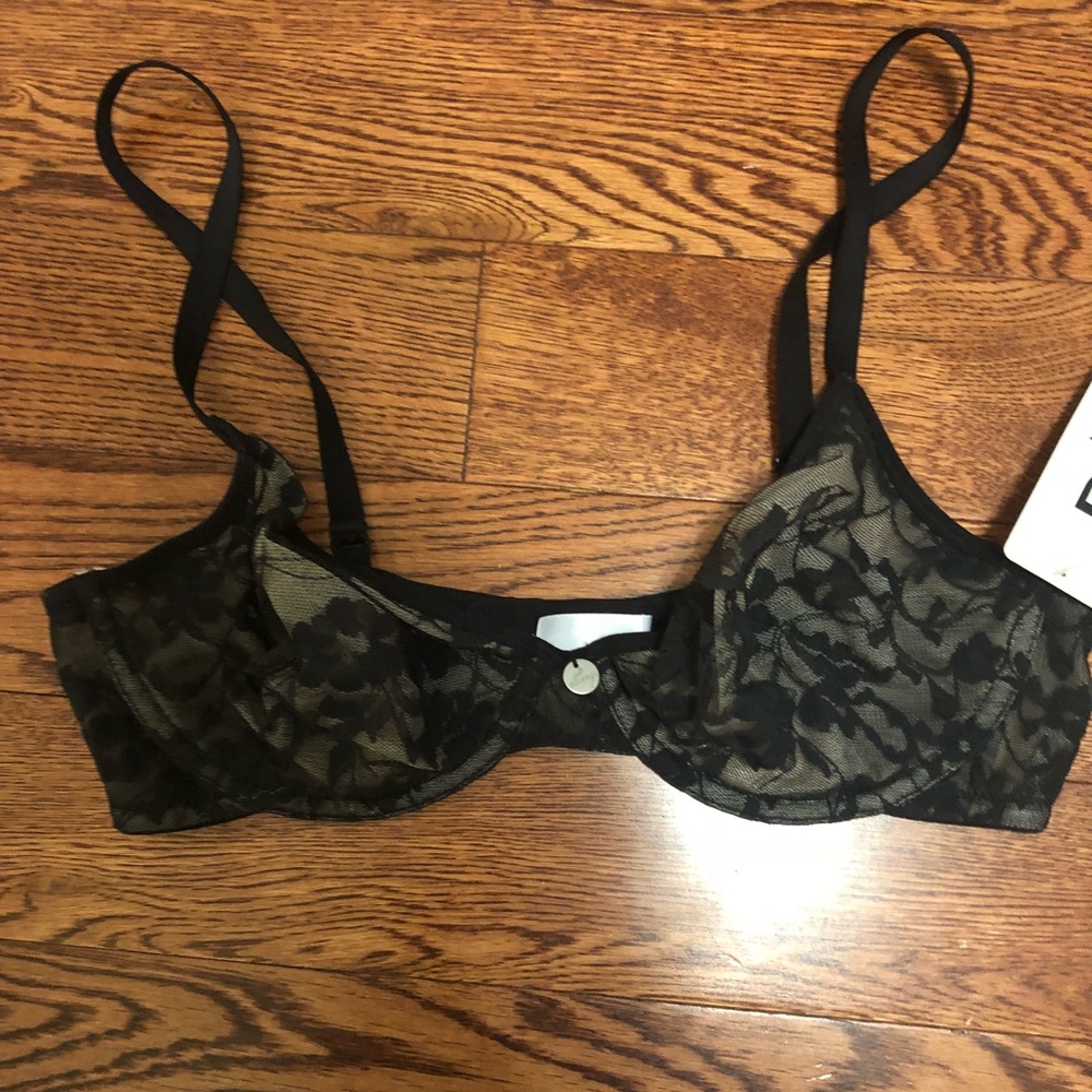 NWT black DKNY 34C bra
